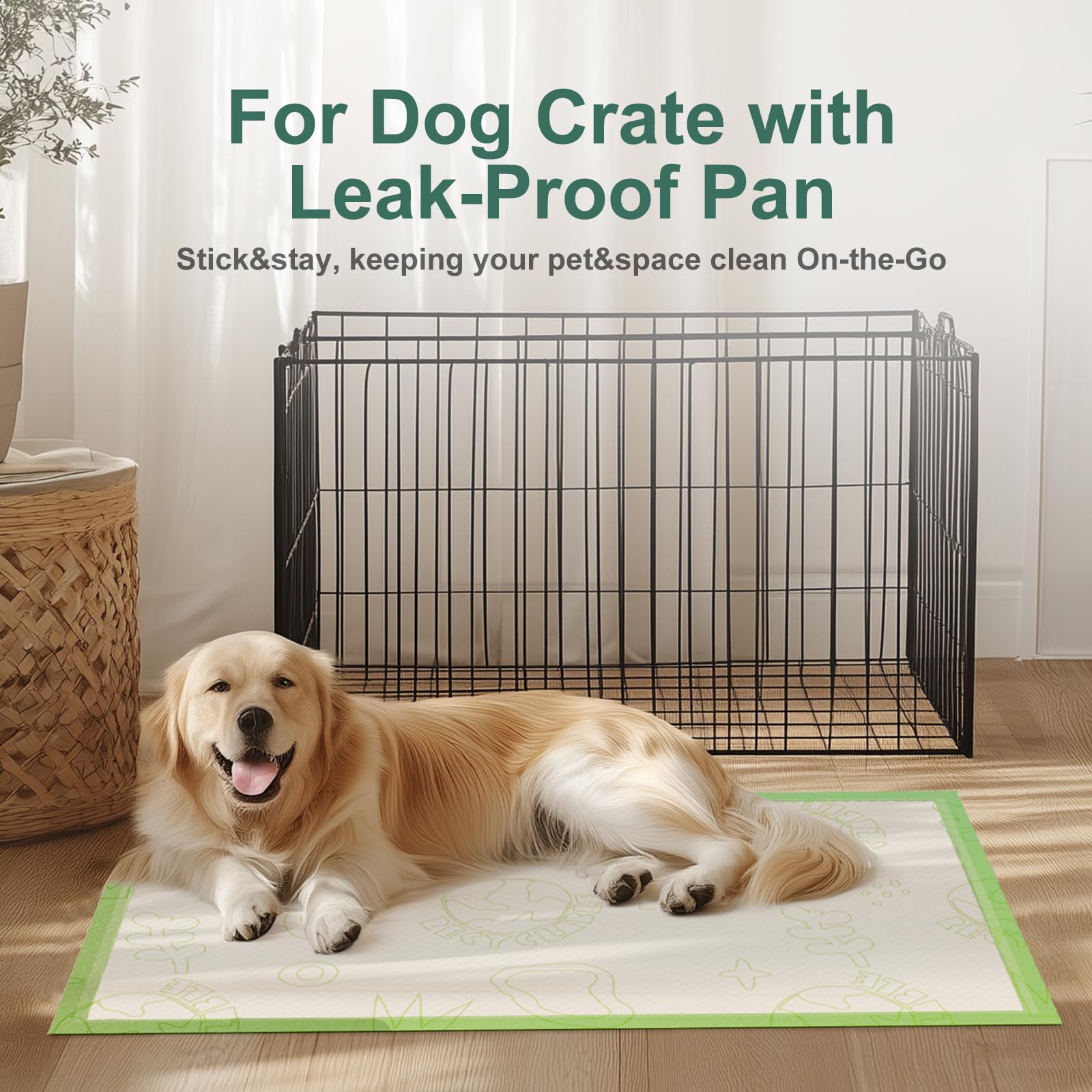 Gardner Pet tapis pré découpé pour cages, installation rapide.