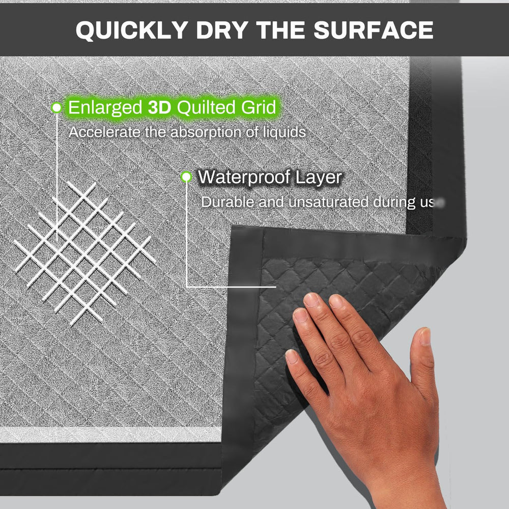 Gardner Pet Tapis Pipi Charbon, usage intérieur et extérieur, pratique en voyage.
