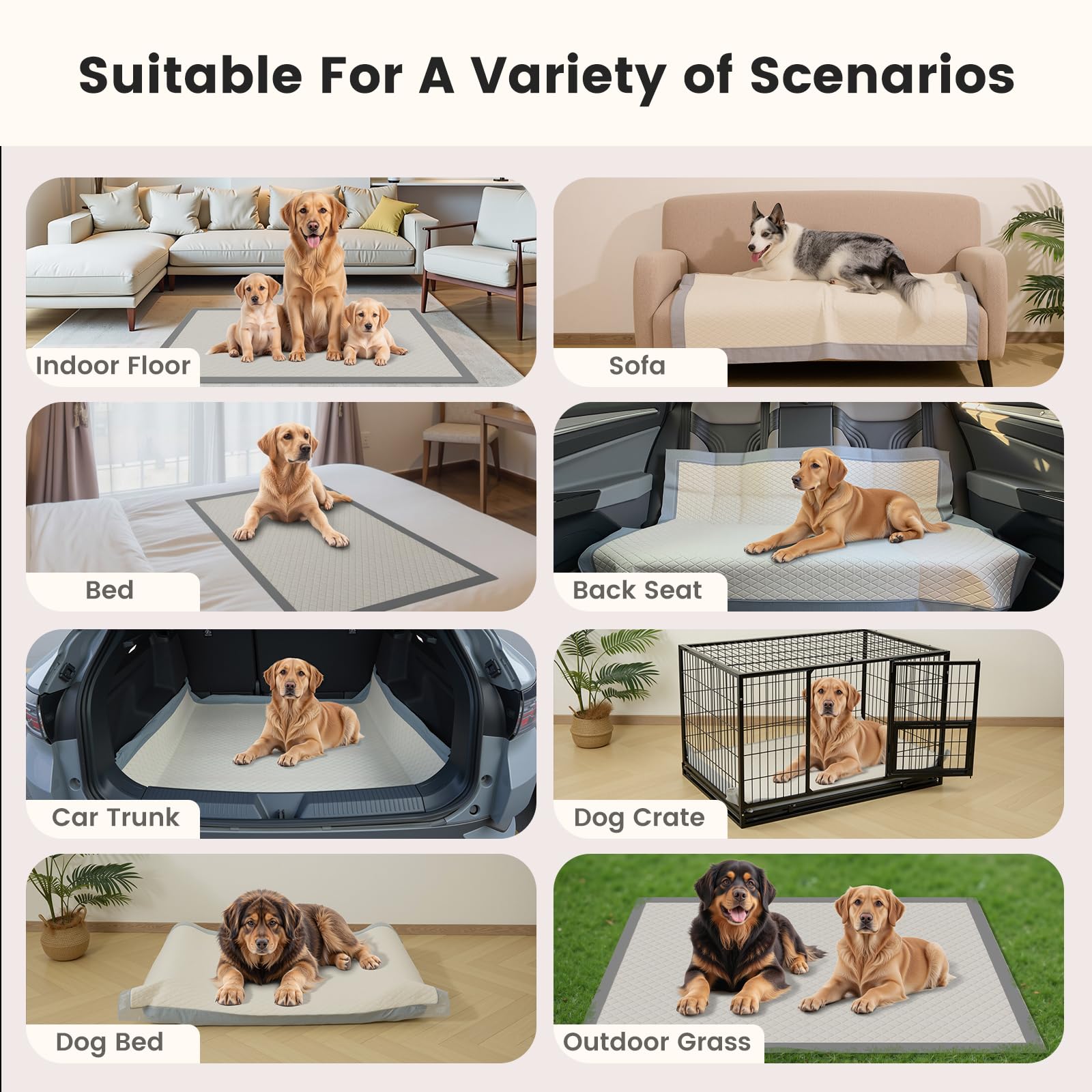 Gardner Pet Usages multiples, idéal pour chiens, chats, voyages et maison.