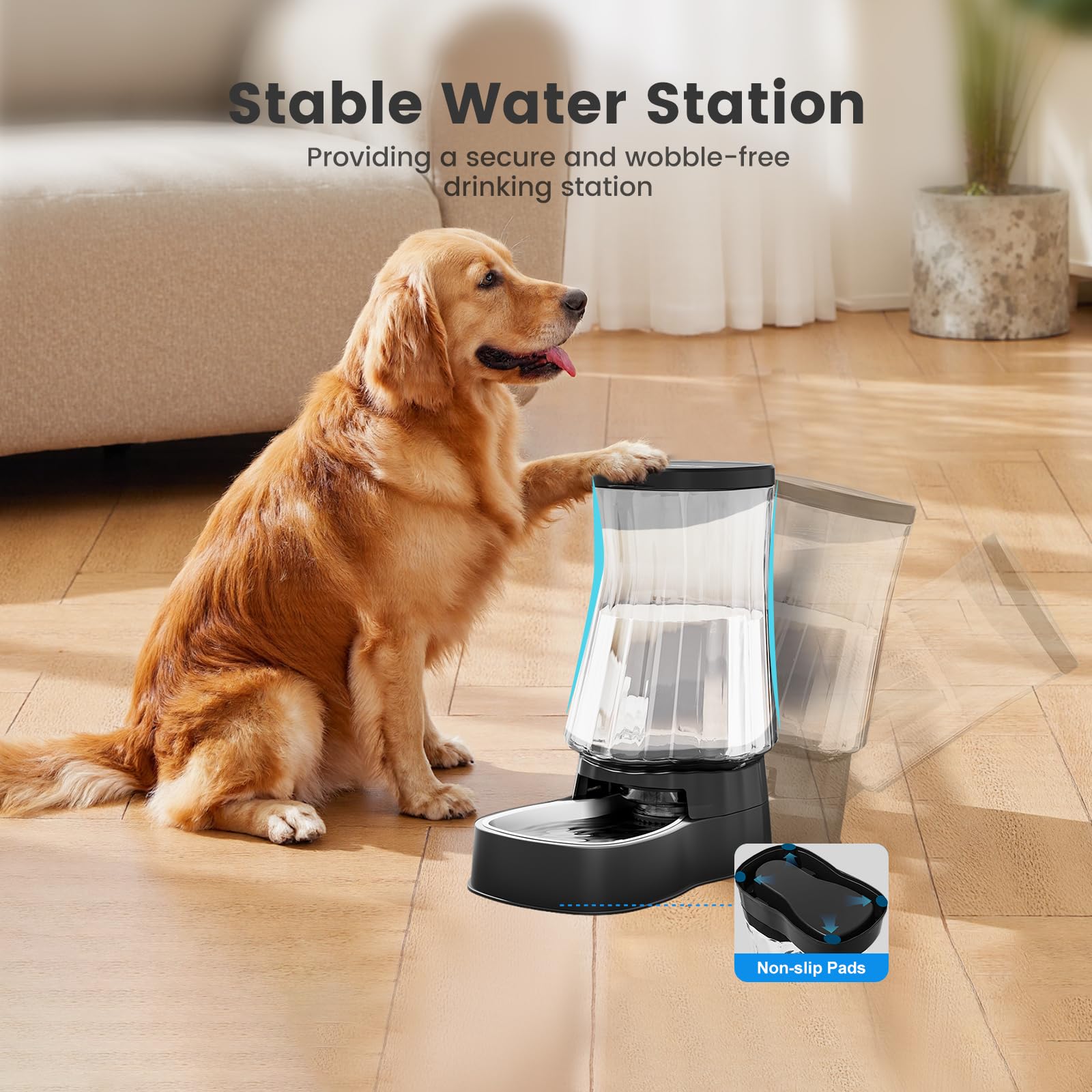 Gardner Pet utilisation quotidienne pour plusieurs animaux, hydratation durable.