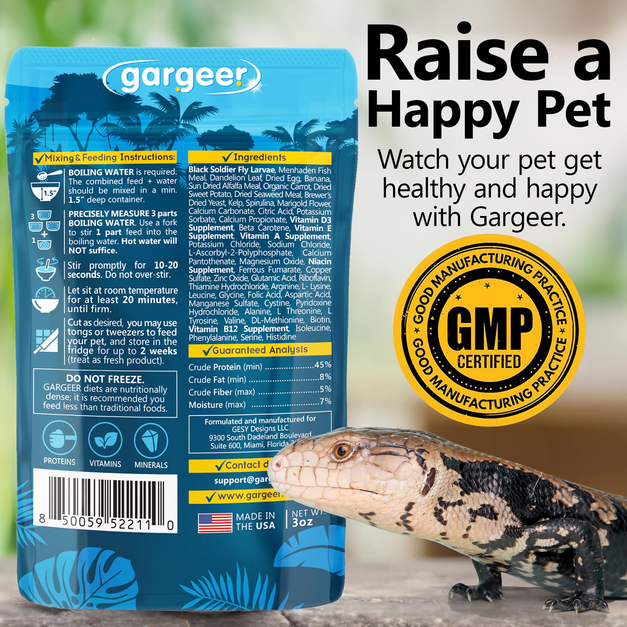 Expertise herpetologue Gargeer assure digestibilité et alimentation