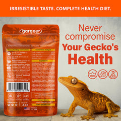 Gargeer Nectar Énergie – Texture lisse facilitant l'alimentation quotidienne des geckos.