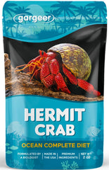 Gargeer Ocean Blend — étiquette du produit montrant le mélange complet pour crabe hermite.