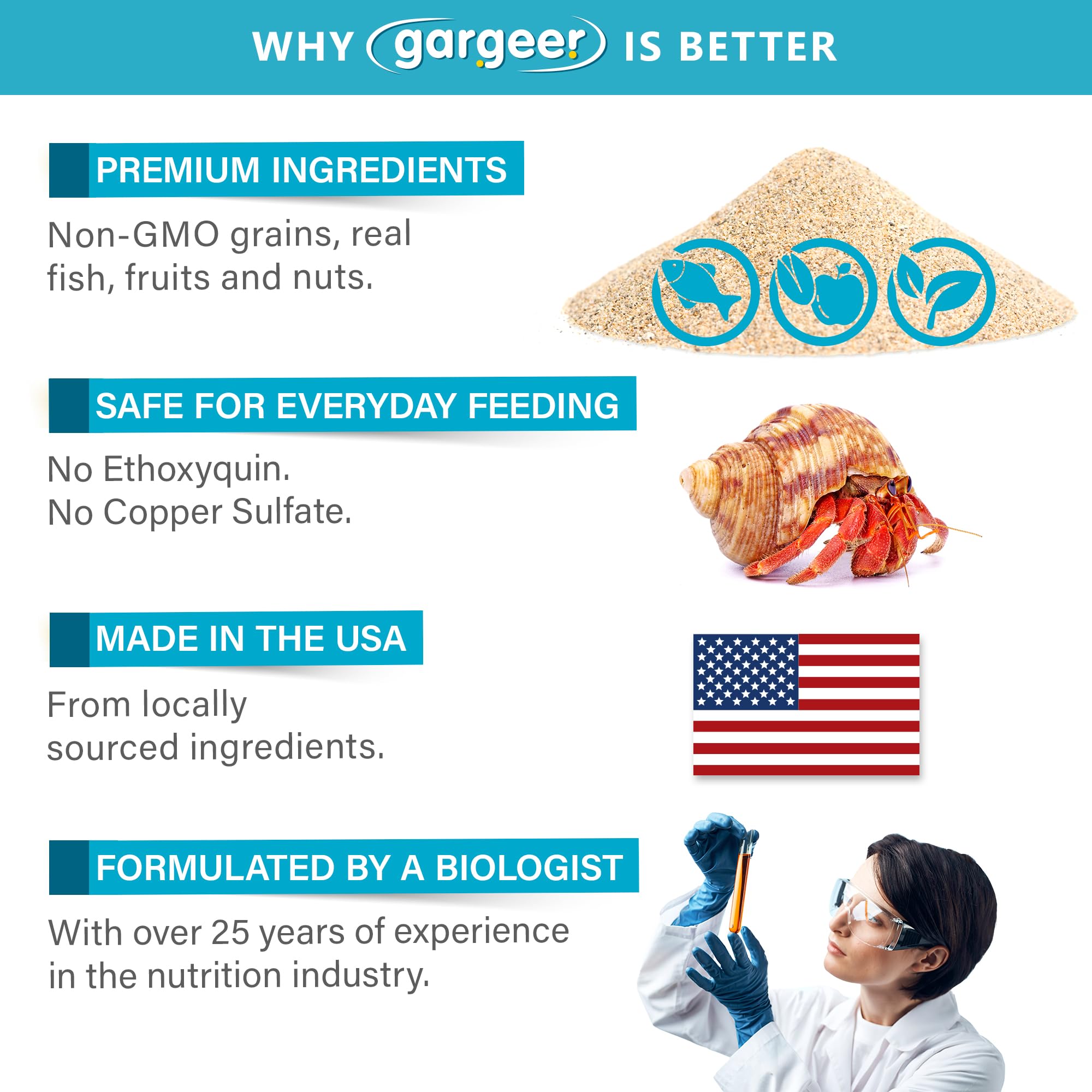 Gargeer Ocean Blend — portion prête à servir, pratique pour les repas quotidiens.