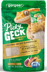 Gargeer Picky Geck Rainforest Mist — bol appétissant favorisant l'appétit des geckos.
