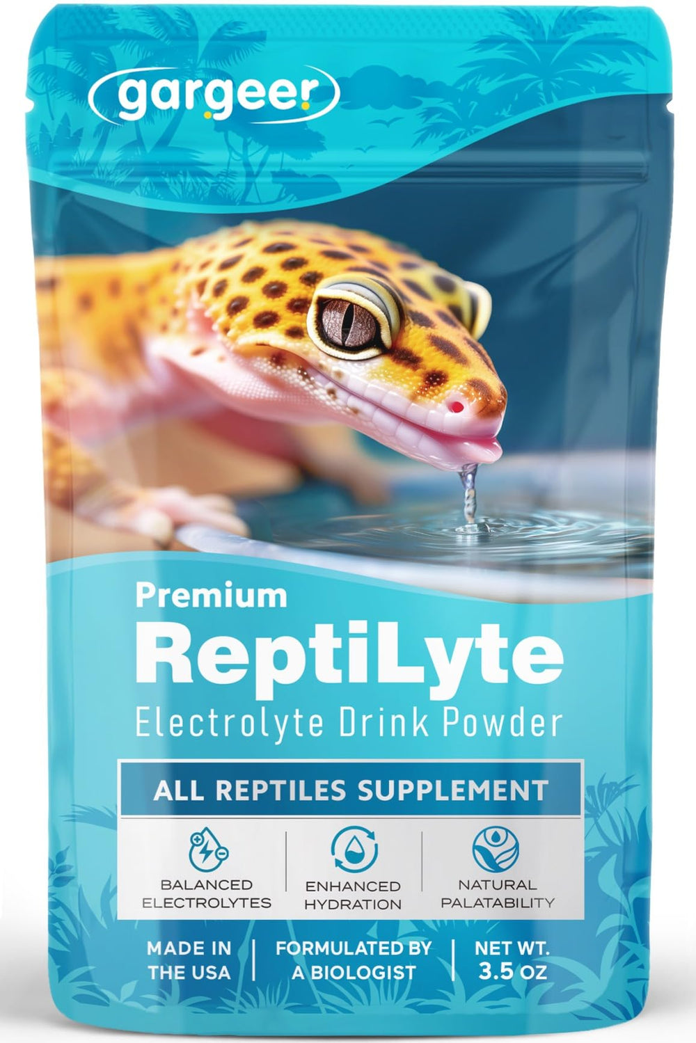 Gargeer ReptiLyte emballage-poche pratique pour hydrater les reptiles au quotidien