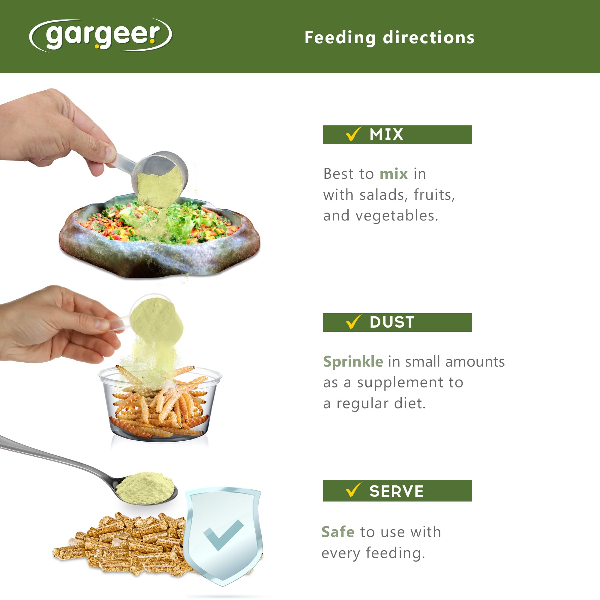 Gargeer Topper alfalfa tortue foret: fournit des nutriments essentiels pour alimentation variée.
