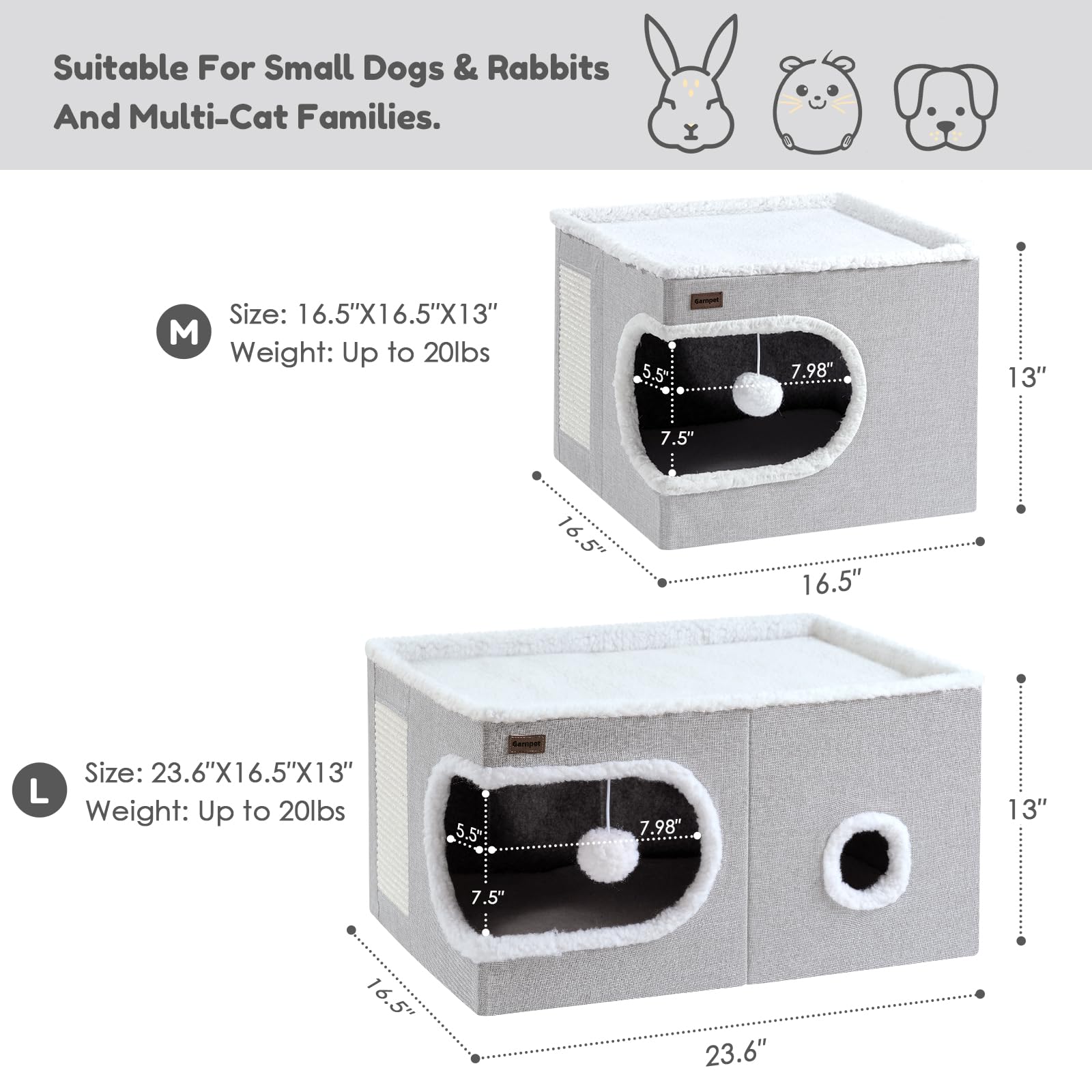 Lit Garnpet avec tapis à gratter intégré: stimule le jeu et la détente.