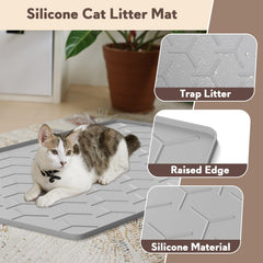 Garoopion tapis litière imperméable, bords hauts pour éviter les fuites.