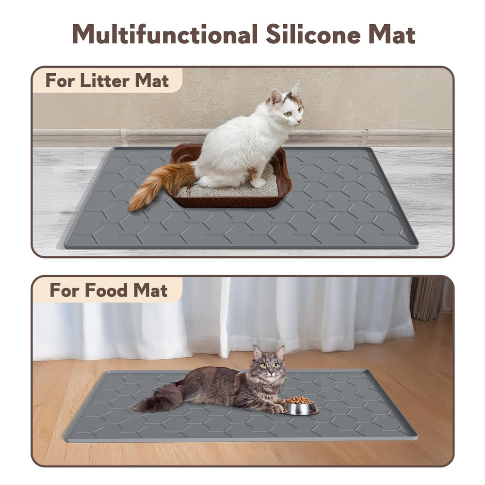 Garoopion tapis-litiere polyvalent, peut servir de tapis pour nourriture