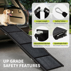 Rampe GarveeLife quad-fold pliable en quatre sections pour sécurité accrue