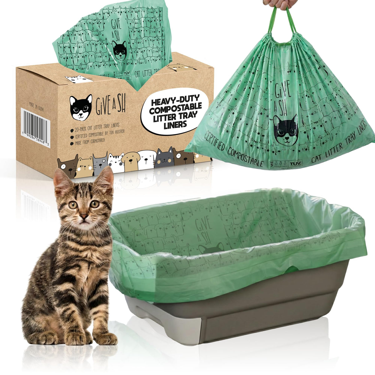G.A.S sacs litière jumbo XL 36x19 – ouverture facile pour changement rapide