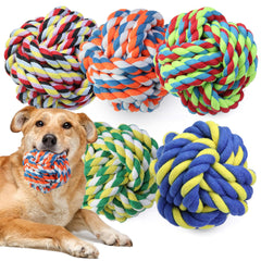 GASAPET balles corde extra grande rouge: mastication durable pour chiens moyens et grands