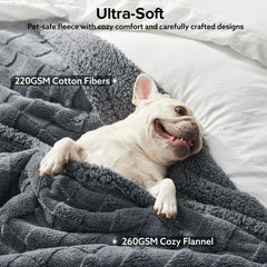 GASUR face douce sherpa pour des siestes chaudes et confortables.