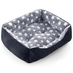 Lit GASUR petit chien rectangle noir — cadre confortable et élégant.