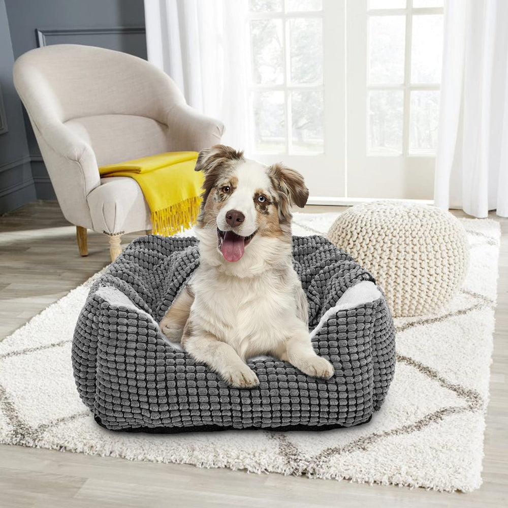 Option XLarge 35x25 pouces adaptée aux chiens jusqu’à 58 lb.