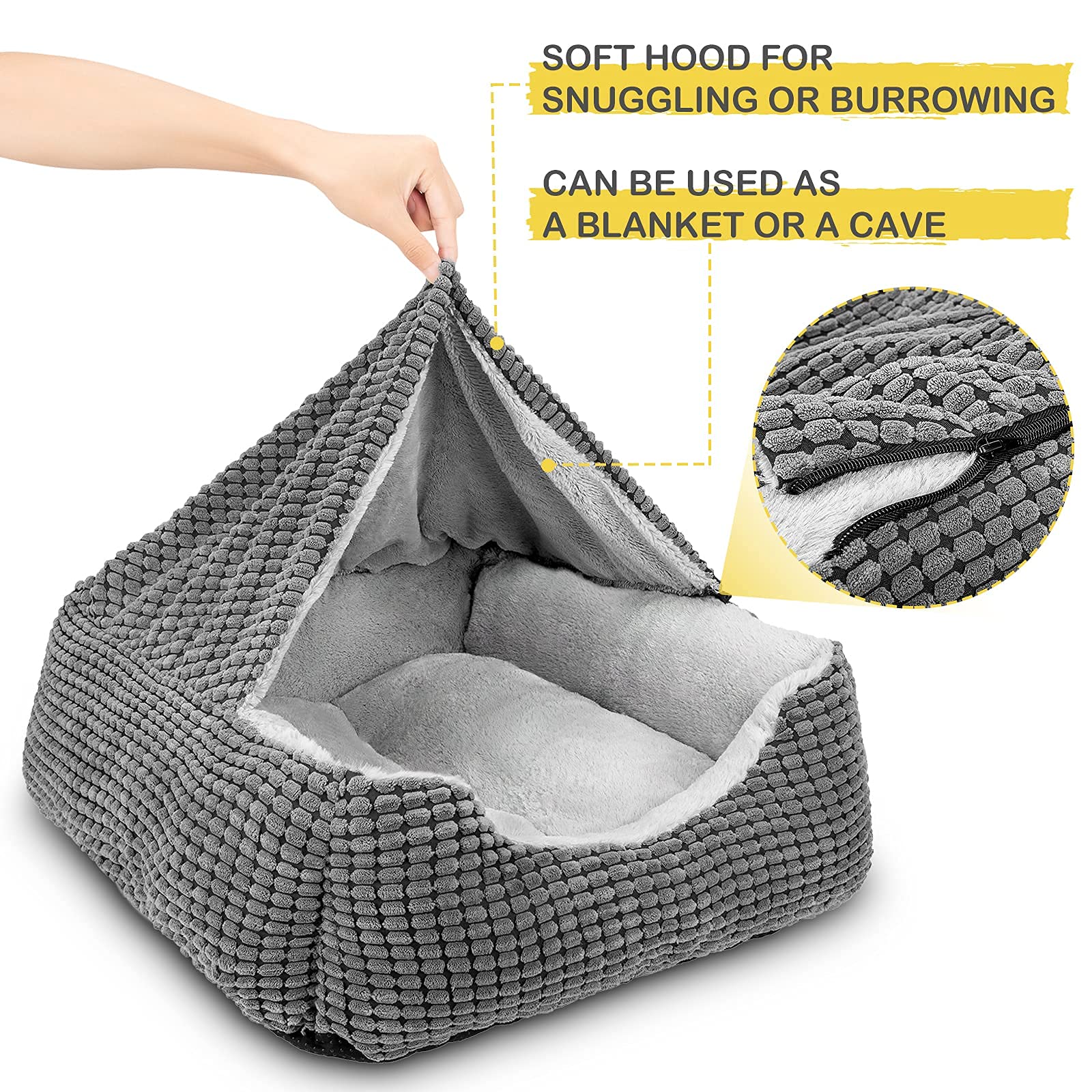 Gasur surface-dodo douce gris: endroit moelleux pour se blottir