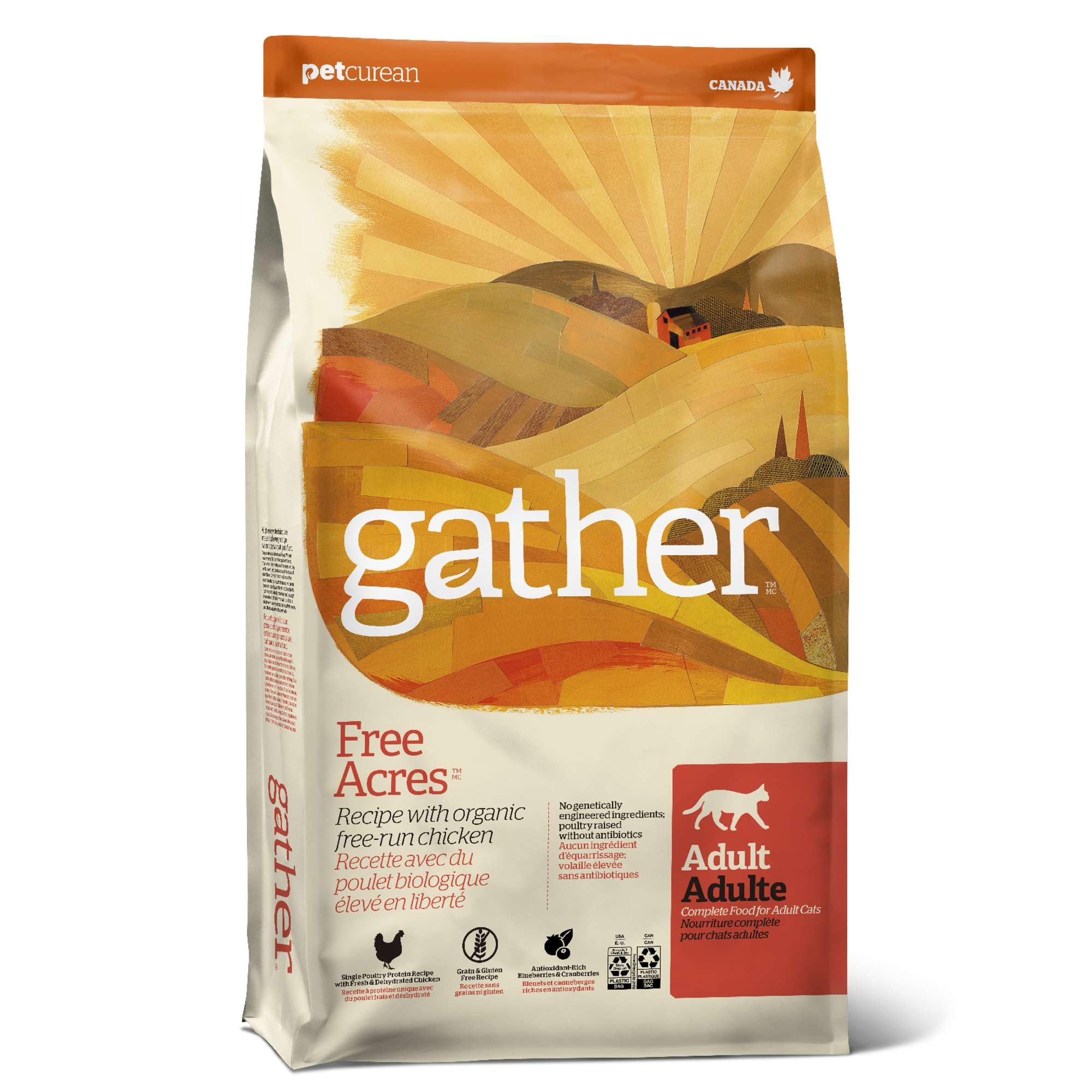 GATHER Free Acres : emballage sac 1,8 kg prêt à nourrir votre chat