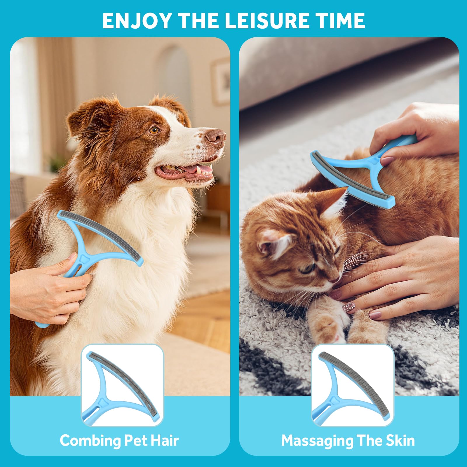 Gavag brosse en silicone massage doux pour animaux pendant le brossage
