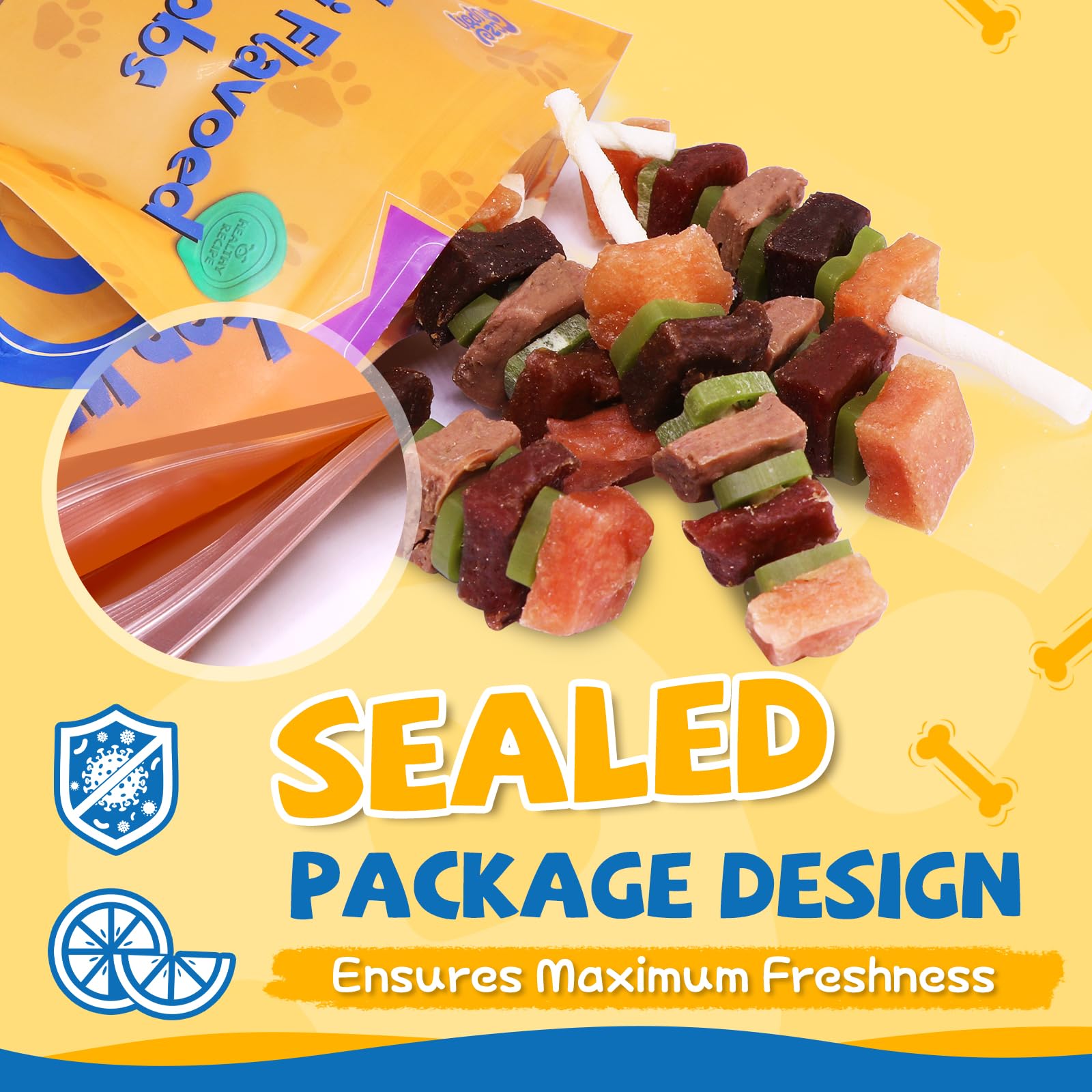 gazeupon kabobs forme ludique : design amusant pour stimuler l’envie de croquer.