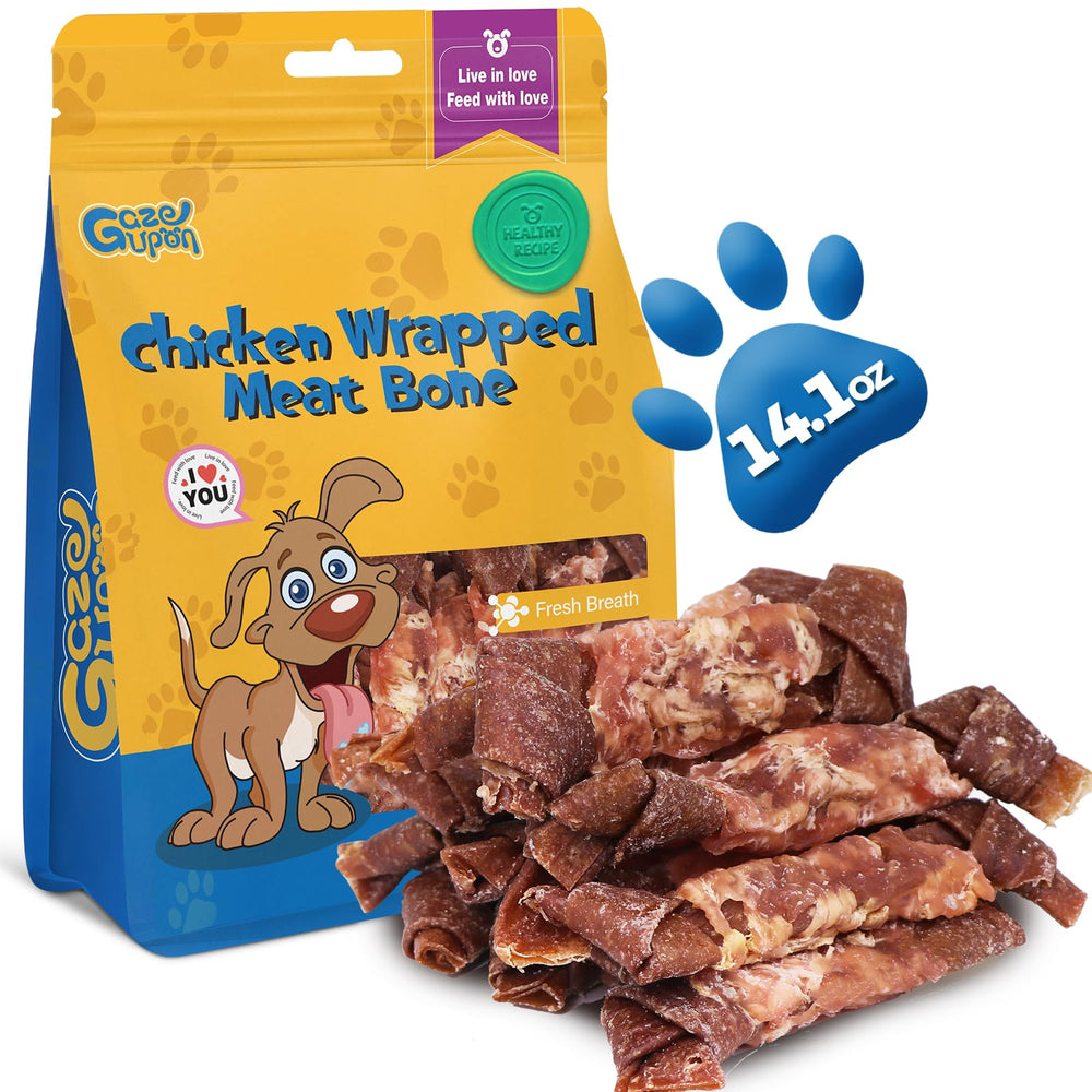 Gazeupon os poulet-boeuf : récompense naturelle pour chiens actifs et musclés.