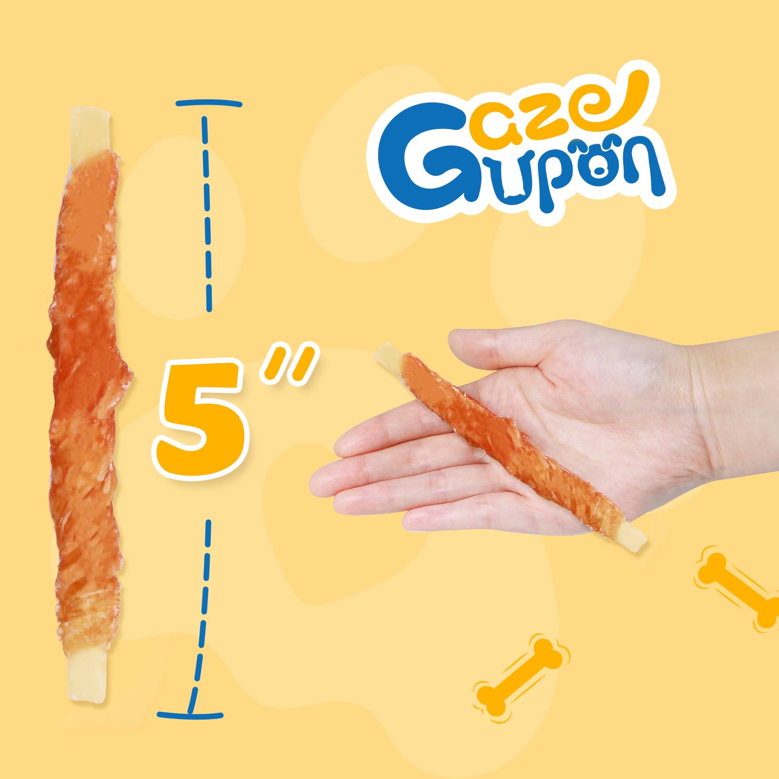 Friandises Gazeupon sans rawhide, alternative pratique et sûre.