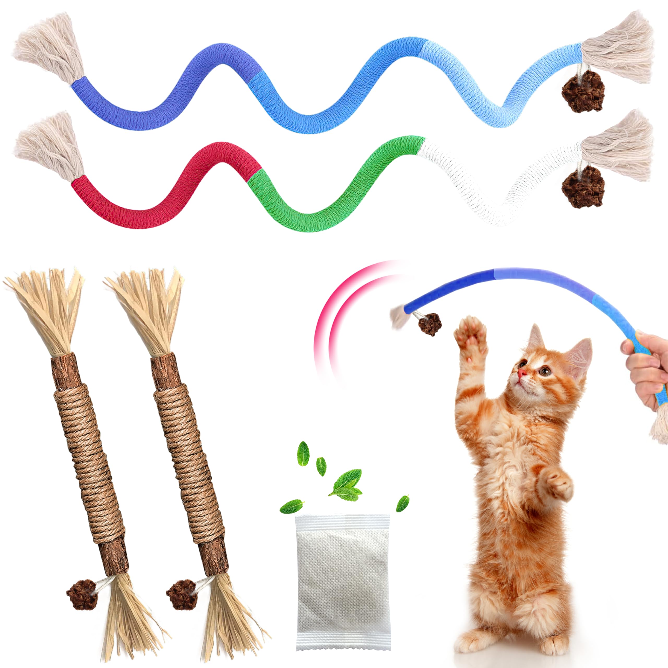GBSYU jouet corde à mâcher pour chats, stimule l'activité et occupe l'esprit.