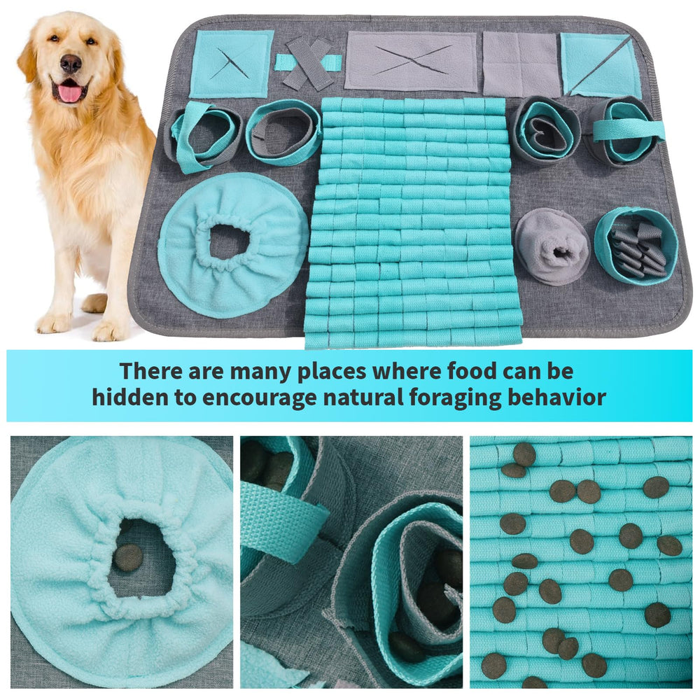 GDDGXXF Snuffle Mat jouet d’entraînement, cache des friandises pour stimulation mentale.