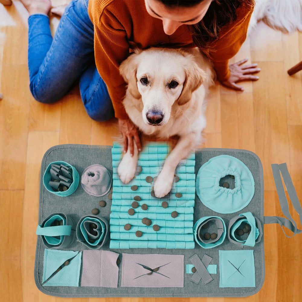 GDDGXXF Snuffle Mat adapté aux petits et moyens chiens, jeu d’entraînement olfactif.