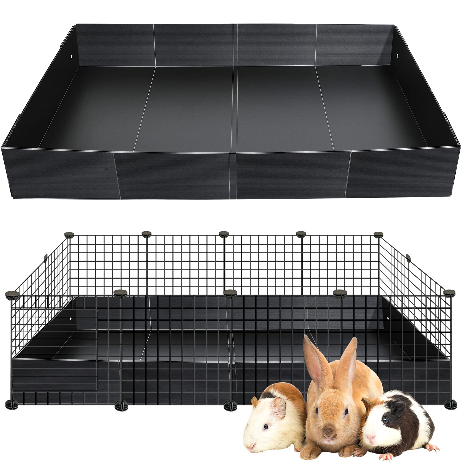 Geelin liner cage noir 55x27, revêtement durable pour cobayes.