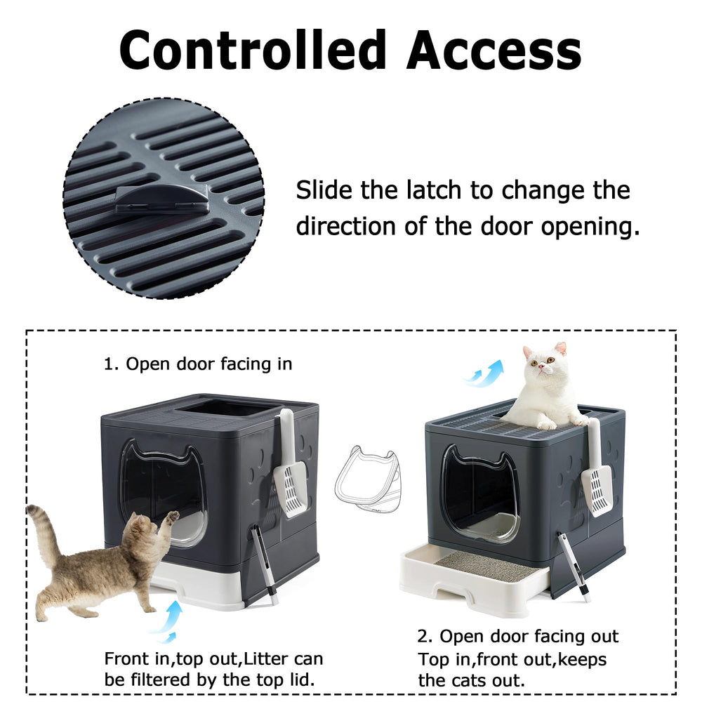 Porte réglable Gefryco pour adapt er l accès selon le comportement du chat.