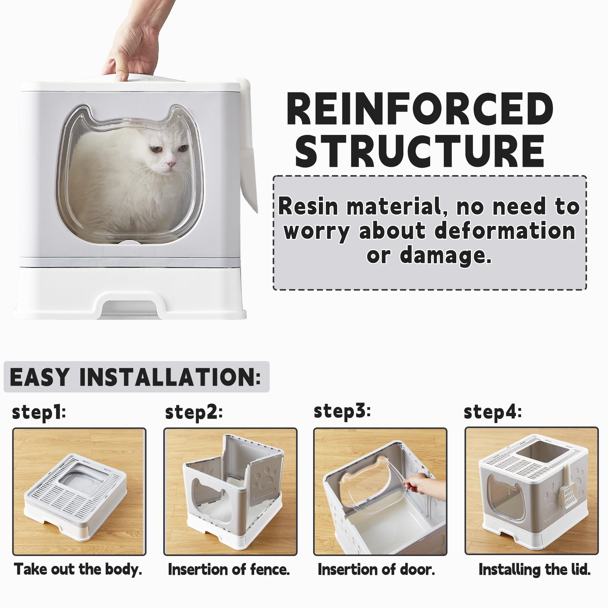 Gefryco design fermé: confinement des odeurs et intimité accrue.