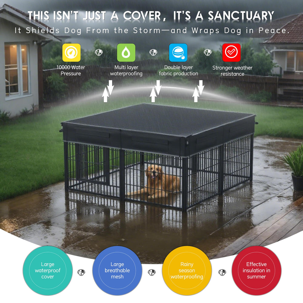 GEHENG couvre-cage, revêtement PU imperméable pour pluie légère.