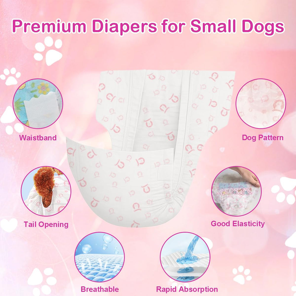 GEHUIZER couches pour chien rose — absorption rapide pour zone sèche.