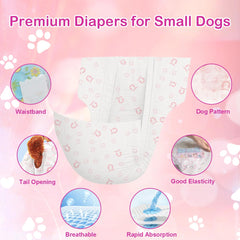 GEHUIZER couches pour chien rose — absorption rapide pour zone sèche.