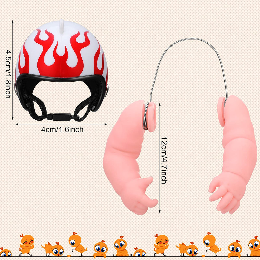 Casque poulet Gejoy, protection legere pour jeux et photos.