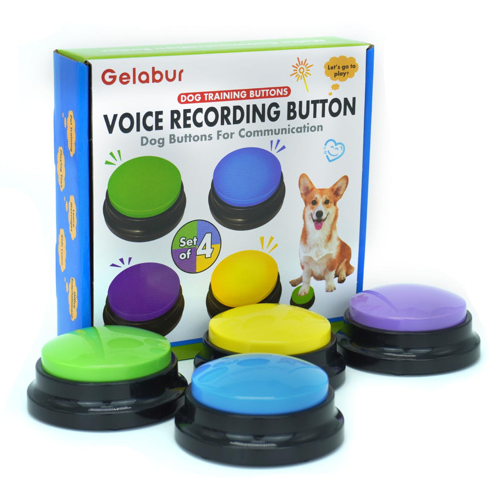 Gelabur boutons-chien-communication: exprimez les besoins clairement du chien.
