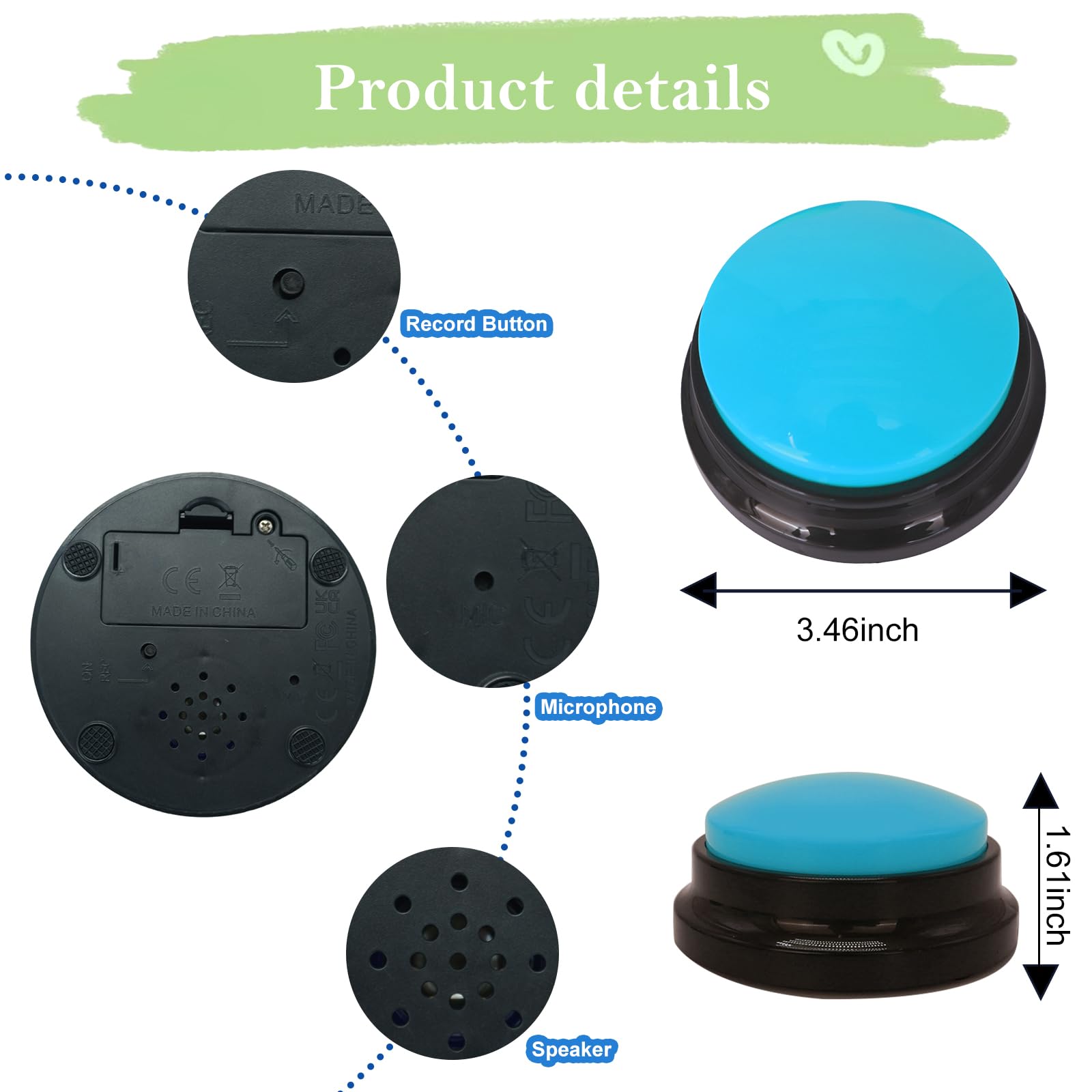 Gelabur boutons-ensemble-education: kit polyvalent pour apprentissage et entrainement.