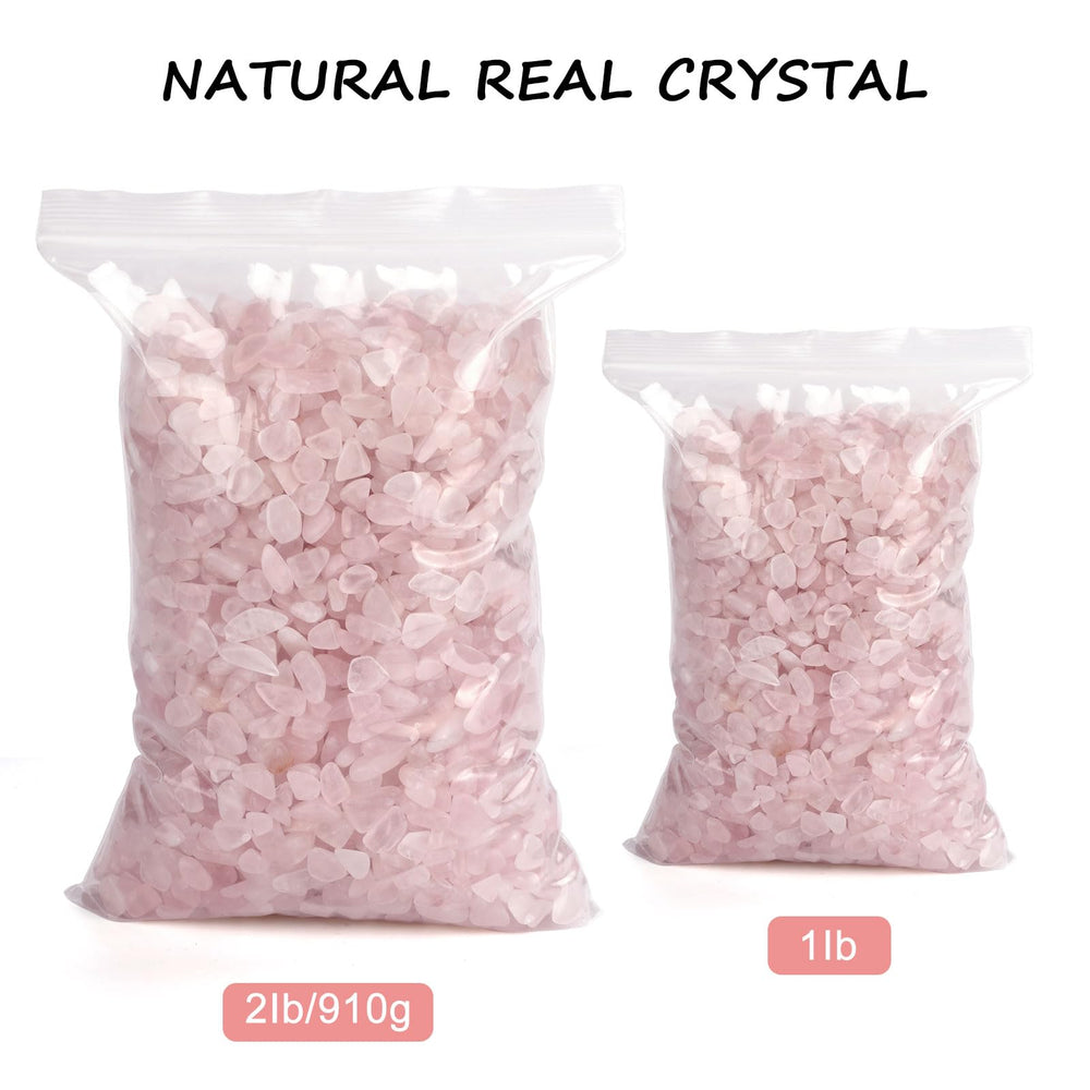 Gemshan éclats quartz rose 7-9 mm, parfait pour créations artisanales et bijoux.