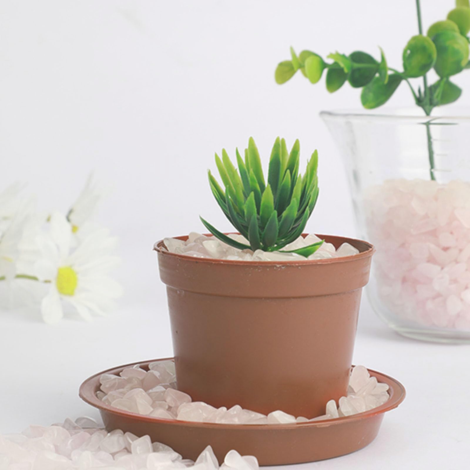 Gemshan éclats quartz rose 7-9 mm, couleur naturelle et ambiance zen.