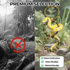 Generic anneaux-escalade-serpent-lot-4 s installe facilement sans outil dans l enclos.