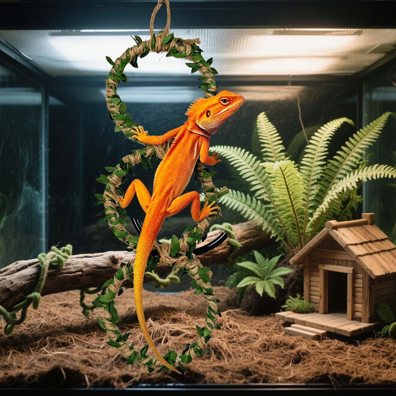 Generic anneaux-escalade-serpent-lot-6 diamètre 11 cm optimise l'espace du terrarium.