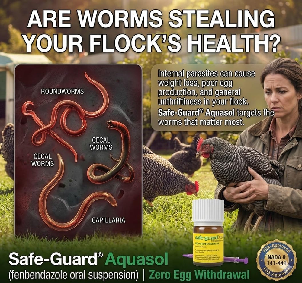 Aquasol Vermifuge : facile a integrer dans l'alimentation en eau du matin