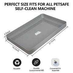 Generic bac-litiere chat plat nettoyage rapide: surface lisse et nettoyage facile.