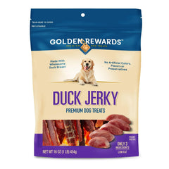 friandises jerky canard generic dans un sac refermable pratique pour la fraîcheur
