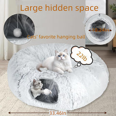 Structure de tunnel robuste du lit pour chat Generic, parfait pour jeu sécurisé