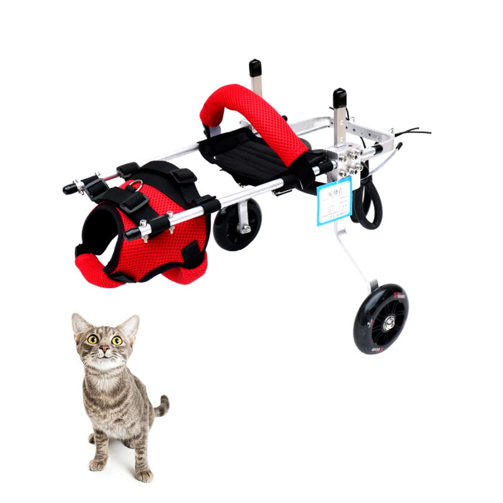 Generic fauteuil-chat-roue-2-roues: soutien fiable pour pattes arrière fatiguées.
