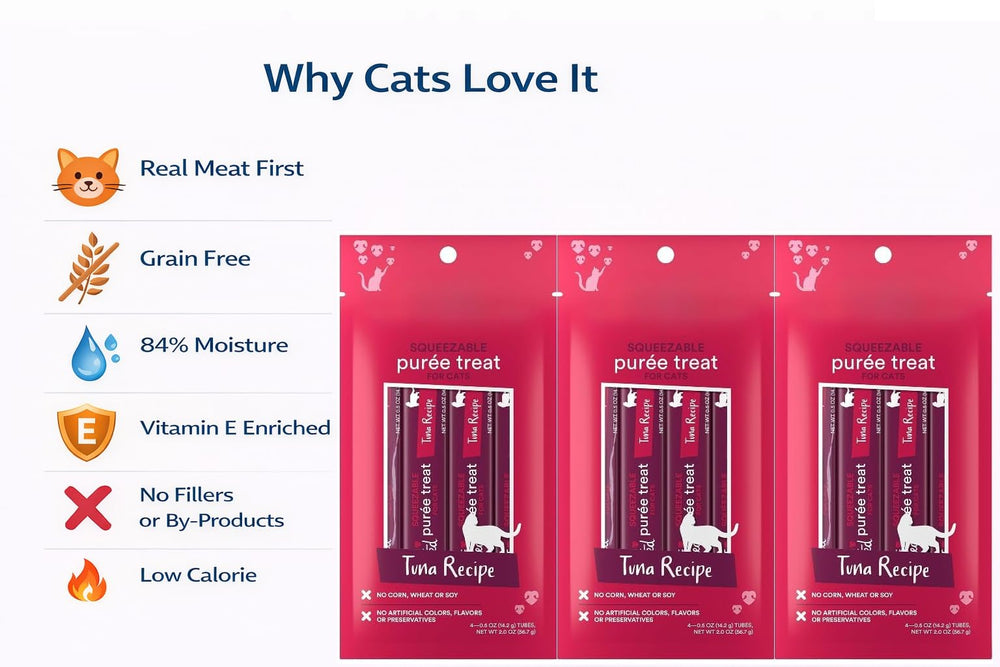 Generic purée-thon chat qui mange – chat ravi par texture onctueuse et saveur marine.