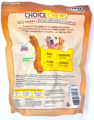 Generic Choice Chews détail l'os-noue et l'absence de rawhide pour l'activité ludique.