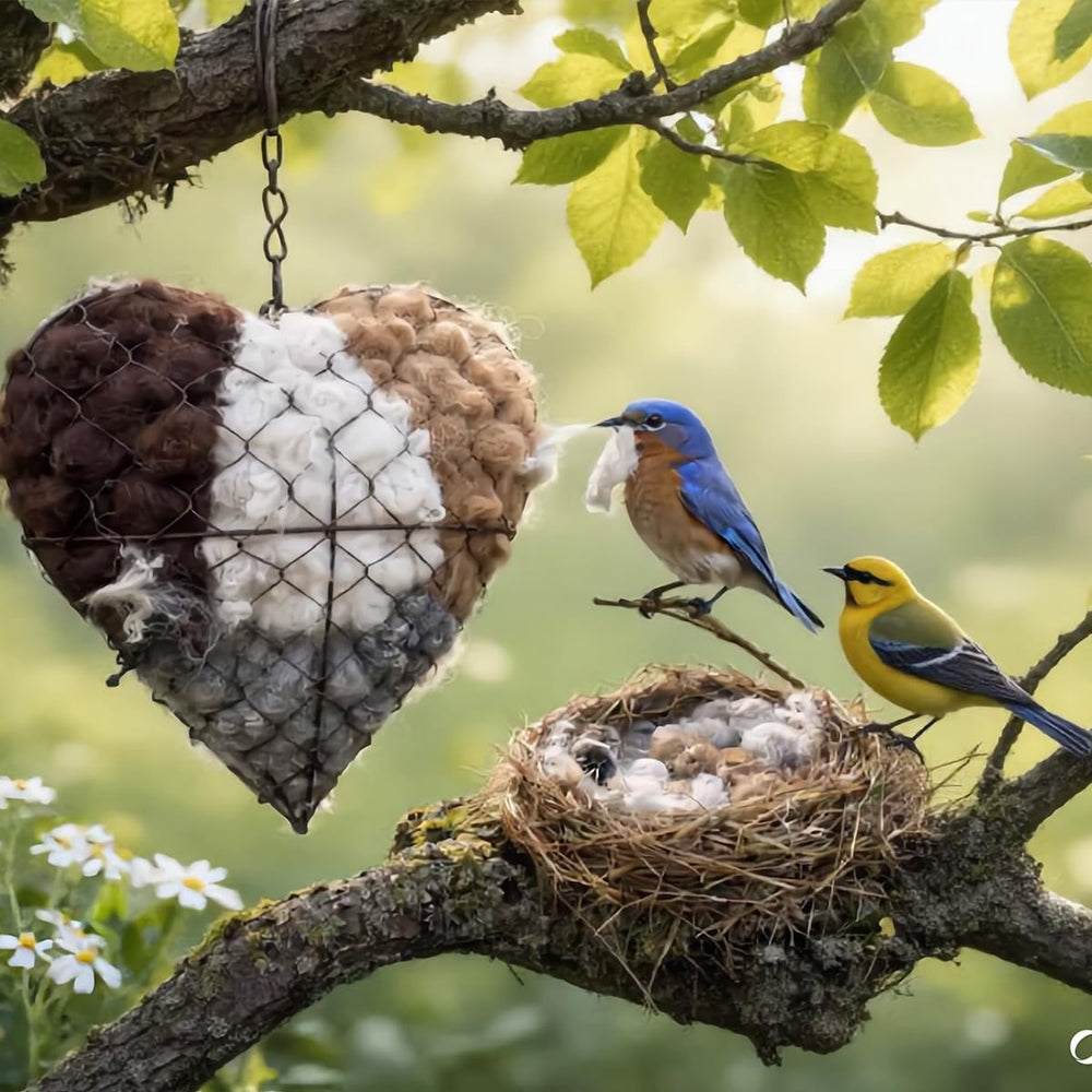 Generic Coeur Nid inclus fibres, prêt à nourrir la nidification
